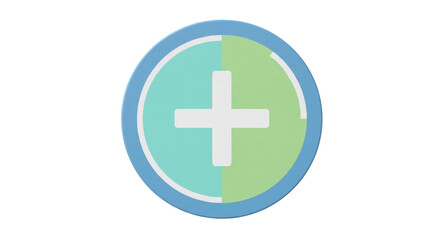 Fototapeta premium Isolated Add Symbol