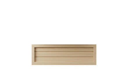 Isolated Light Wood Panel