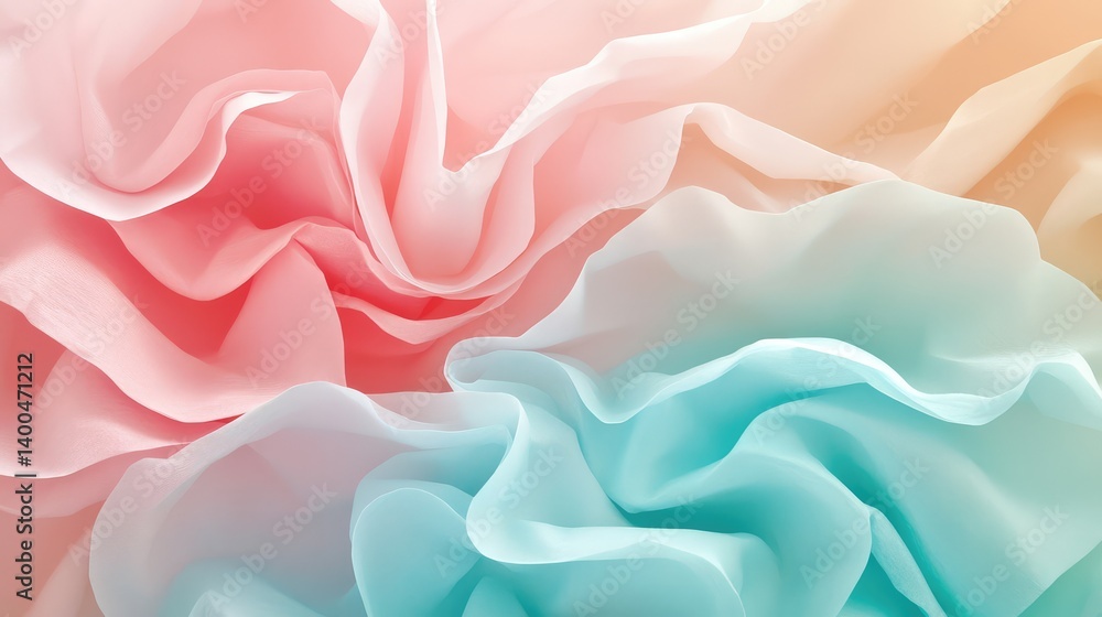 Poster abstract crumpled paper texture in light tones, minimalist background with visual texture and copy s