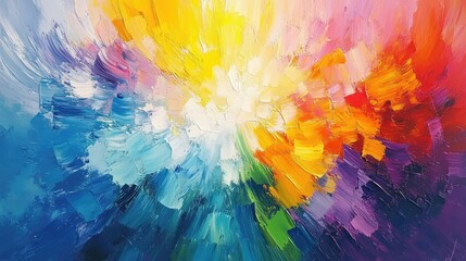 Abstract colorful oil paint swirl pattern, marbled texture with vibrant hues for dynamic artistic copy space