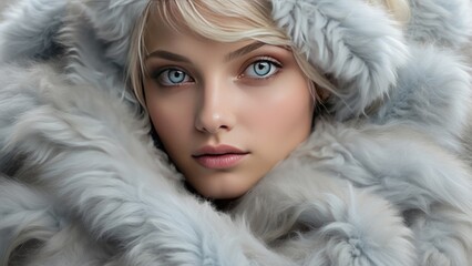 "Adorable Siberian Husky Puppy Sleeping Comfortably on a Rattan Chair"