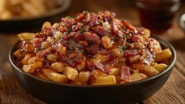 maple-bacon poutine video canadian cuisine