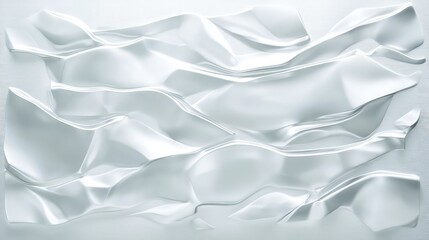 Fototapeta premium Rippled glass texture with frosted finish, light distortion effect providing artistic abstract copy space