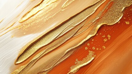 Smooth gradient of burnt orange and gold, abstract warm tones ideal for seasonal or cozy copy space
