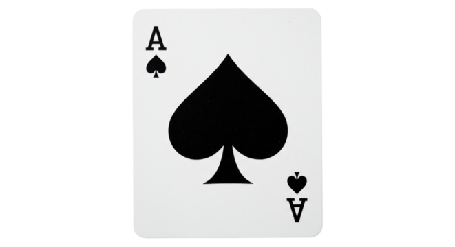 Isolated Ace of Spades