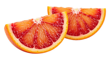 Isolated Blood Orange Slices