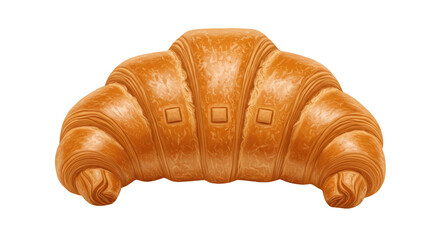 Isolated Baked Croissant