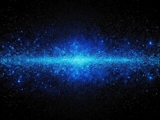 Fototapeta premium Glowing Blue Black Grainy Noise Texture Panoramic Background - Perfect for Banner Poster Backdrop Design