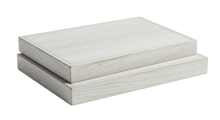 Isolated Stacked Wooden Boxes
