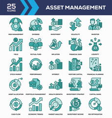 Asset Management Solid Icon Collection