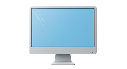 Isolated Blank Computer Screen