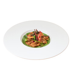 Culinary art elegant asian cuisine in gourmet photography
