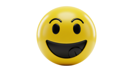 Isolated Yummy Emoji