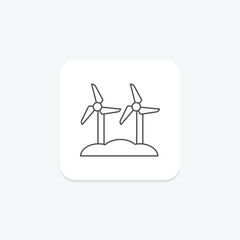 Farm Wind Energy System, vector, pixel perfect, illustrator file