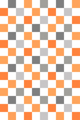 カラフルな市松模様の壁紙、縦長背景、和柄、パターン、7色、ポップ、赤、オレンジ