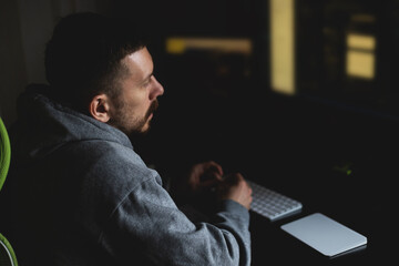 The programmer guy is coding