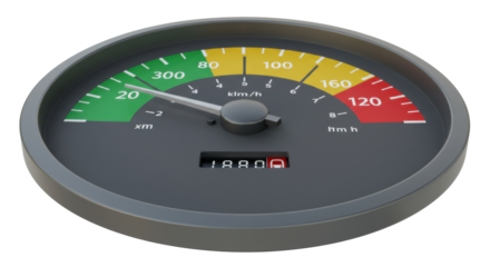 Isolated Speedometer