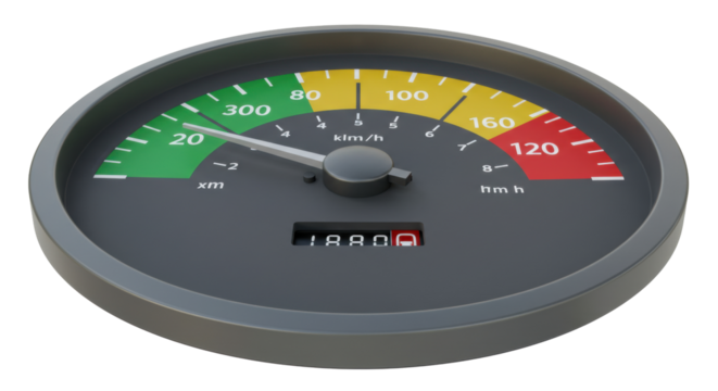 Isolated Speedometer