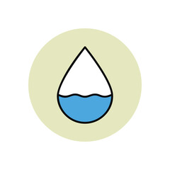 Water Crisis vector icon stock illustration