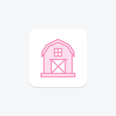 Agricultural Heritage Barn, vector, pixel perfect, illustrator file