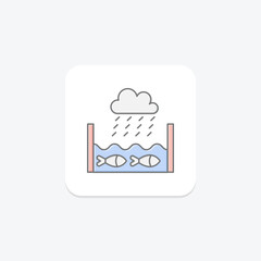 Farm Rainwater Harvesting System, vector, pixel perfect, illustrator file