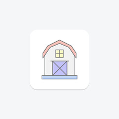 Agricultural Heritage Barn, vector, pixel perfect, illustrator file