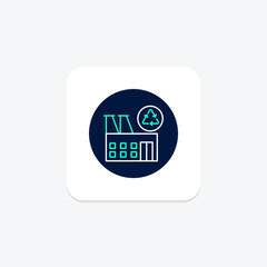Fototapeta premium Farm Recycling Center, vector, pixel perfect, illustrator file