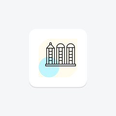 Grain Storage Facility, vector, pixel perfect, illustrator file
