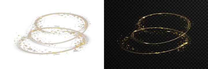 Radiant gold twirl loops in circular light motion.
Shimmering arc sparkles as glowing vector fire line.
Round light spin flows with dynamic sparkling rhythm.