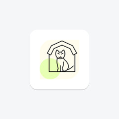 Fototapeta premium Livestock Resting Shed, vector, pixel perfect, illustrator file