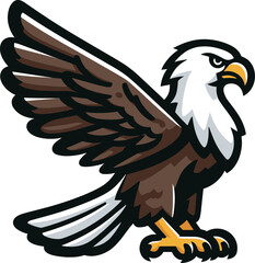 Obraz premium かっこいい鷲のアイコン 