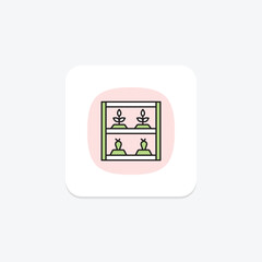 Vertical Farming Unit, vector, pixel perfect, illustrator file