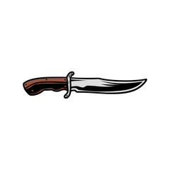 knife hand drawing illustration