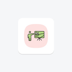 Fototapeta premium Rural Agriculture Training Hub, vector, pixel perfect, illustrator file
