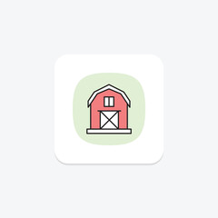 Agricultural Heritage Barn, vector, pixel perfect, illustrator file