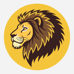 lion Sticker icon vector art