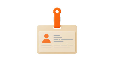 Isolated ID Badge