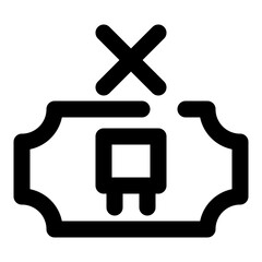 traveling dashed line icon