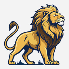 lion Sticker icon vector art