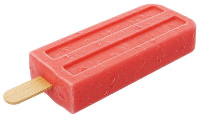 Isolated red popsicle