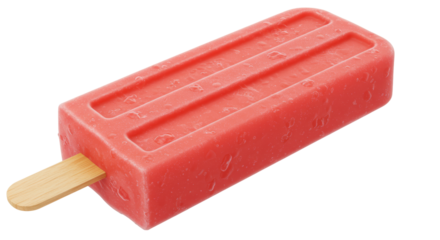 Isolated red popsicle