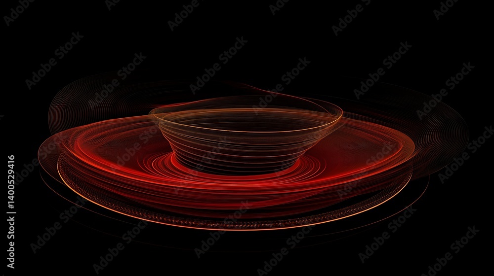 Poster abstract representation of vibrant swirling colors with rich red and orange hues, creating an illusi