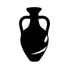ancient pottery icon, ancient pottery silhouette vector illustration-simple silhouette illustration of ancient pottery, perfect for ancient pottery logos and icons