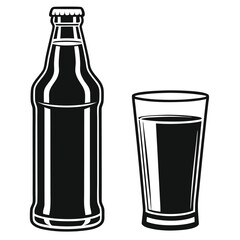 Contemporary Alcohol and Beverage Silhouette Collection