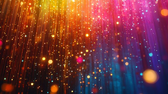Colorful bokeh lights background