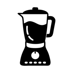 blender icon, blender silhouette vector illustration-simple silhouette illustration of blender, perfect for blender logos and icons