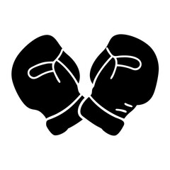 boxing gloves icon, boxing gloves silhouette vector illustration-simple silhouette illustration of boxing gloves, perfect for boxing gloves logos and icons