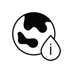 World  vector icon stock illustration