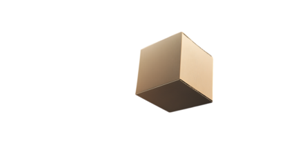 Brown parcel cardboard box flying png