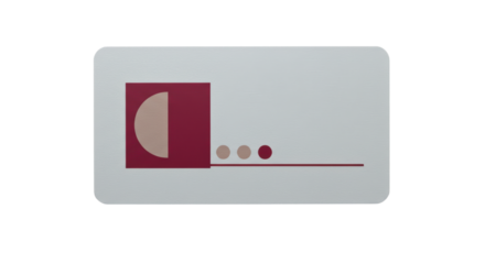 Isolated Abstract Business Card Design